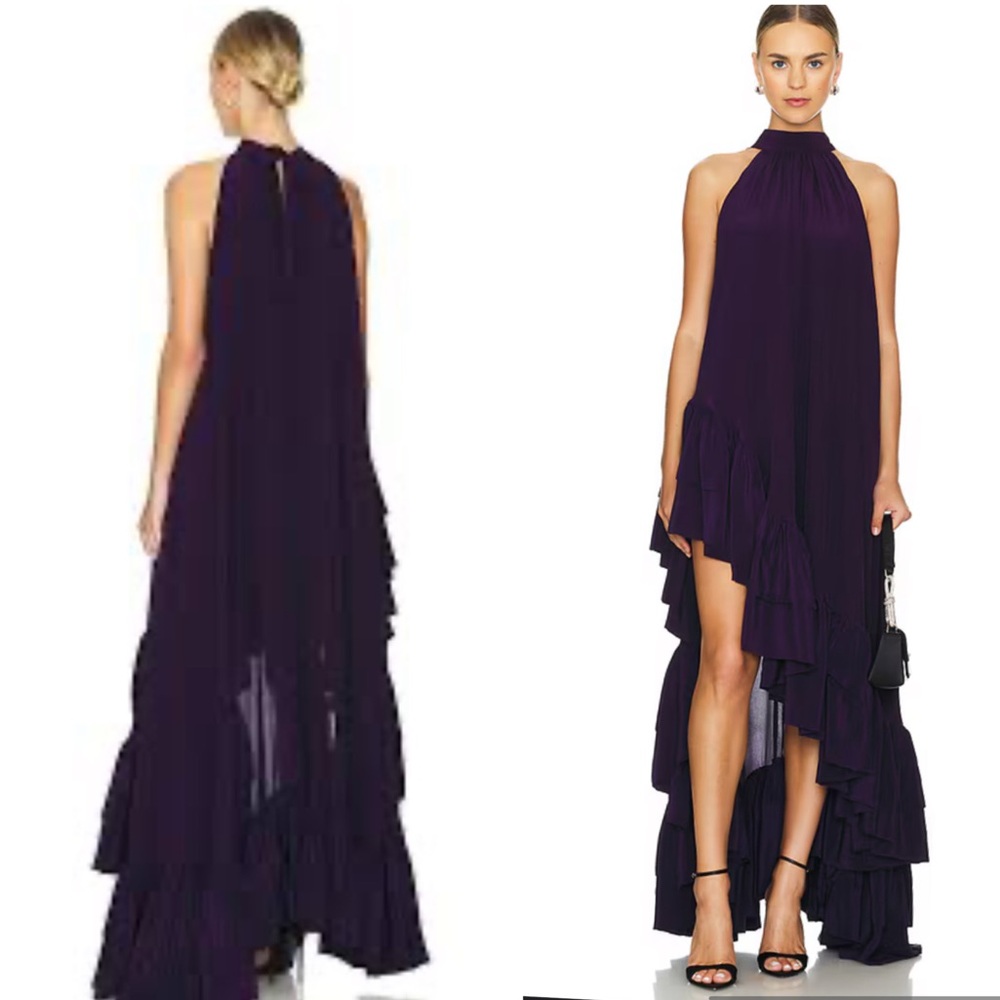 AZEEZA Sora Gown in Aubergine